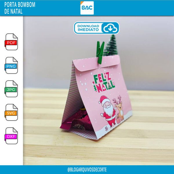 Porta Bombom de Natal