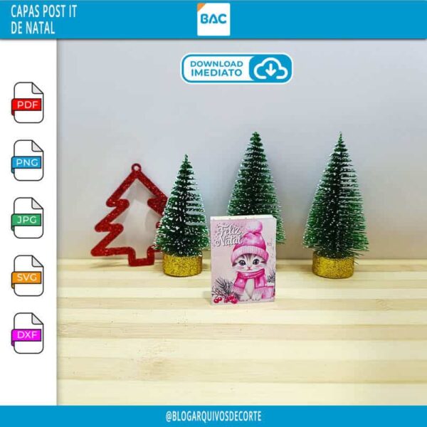 Capa para Post-it de Natal