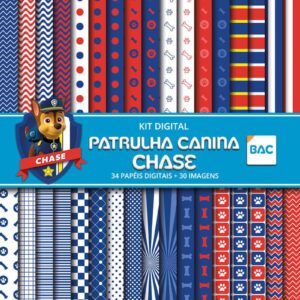 Kit de Papel Digital Patrulha Canina - Chase