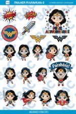 Kit de Papel Mulher Maravilha 2