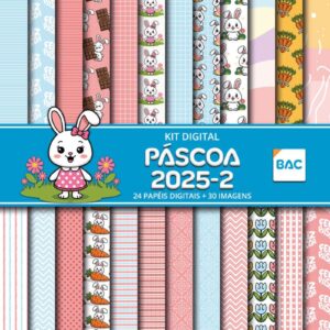 Kit de Papel Digital Páscoa 2025
