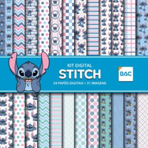 Kit de Papel Digital Stitch