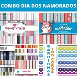 Combo Papel Digital Dia dos Namorados