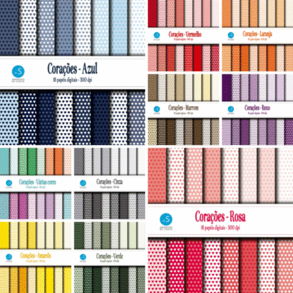 Combo Papel Digital Dia dos Namorados