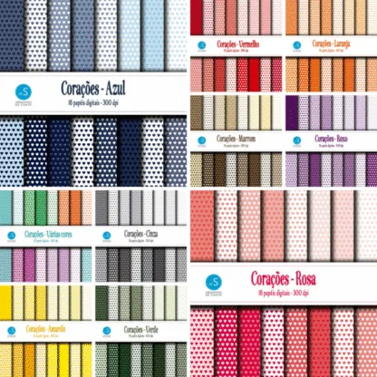 Combo Papel Digital Dia dos Namorados