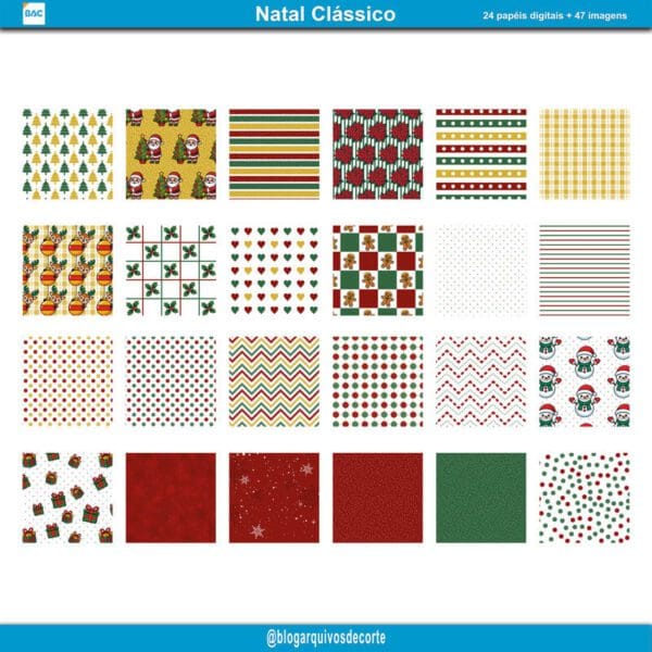 Papel Digital Natal Clássico