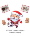 Papéis digitais – Arquivos de Corte Kit Digital Natal – Combo Papai Noel Divertido