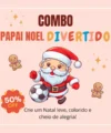 Papéis digitais – Arquivos de Corte Combo Papai Noel Divertido