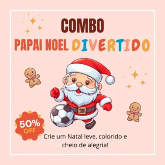 15 Fontes de Natal para baixar/Fontes Natalinas Combo Papai Noel Divertido