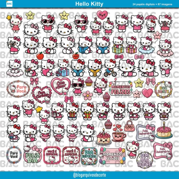 Papel Digital Hello Kitty