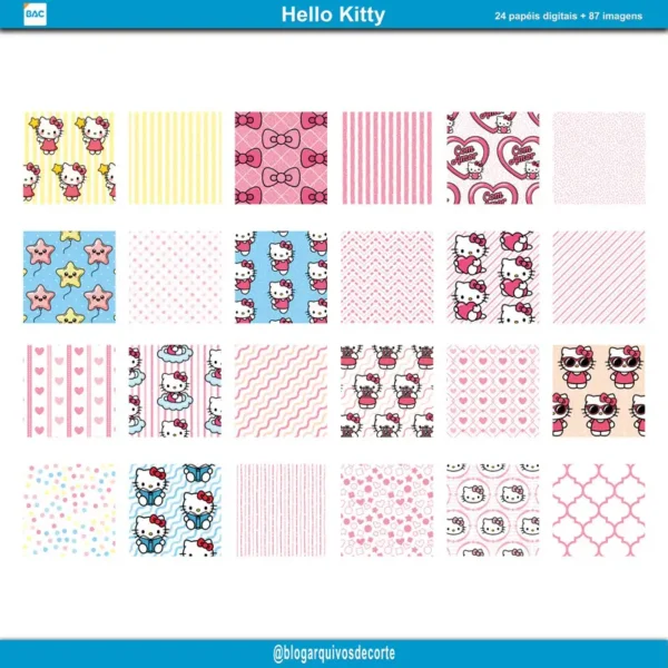 Papel Digital Hello Kitty