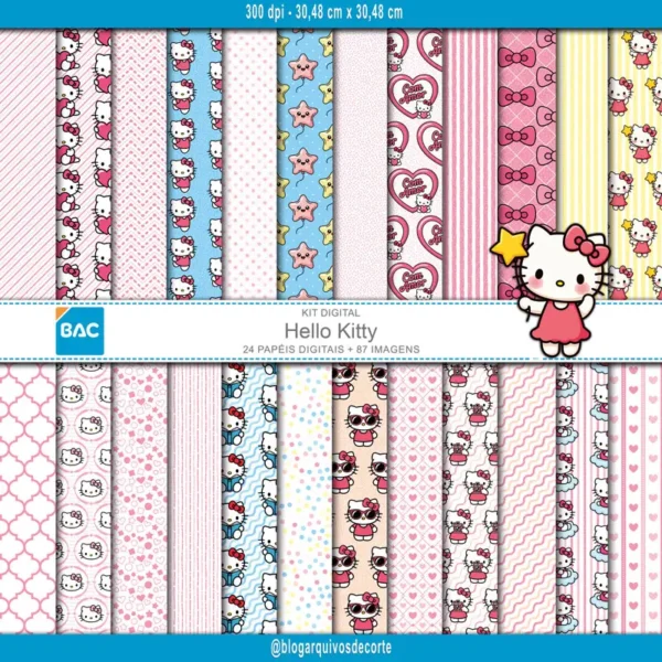 Papel Digital Hello Kitty