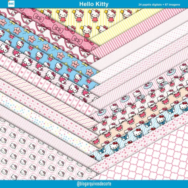 Papel Digital Hello Kitty