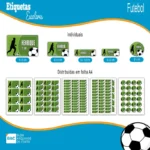 Kit de Etiquetas Escolares Futebol
