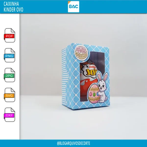 Arquivo de Corte - Caixinha Kinder Ovo de Páscoa