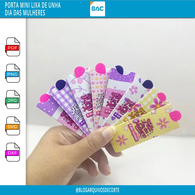 Arquivo de Corte - Porta Lixa de Unha - Dia das Mulheres Arquivo de Corte - Porta Lixa de Unha - Dia das Mulheres