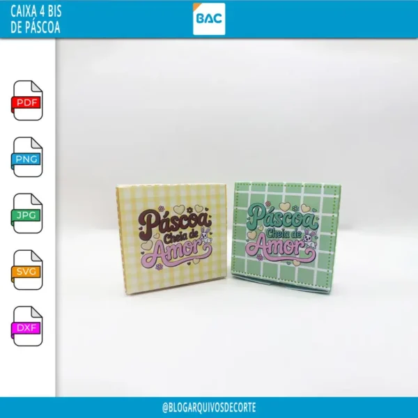 Arquivo de Corte - Caixa 4 BIS de Páscoa