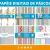 Combo Kits de Papéis Digitais de Páscoa
