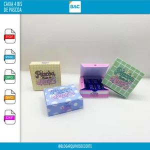 Arquivo de Corte - Caixa 4 BIS de Páscoa