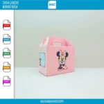 Caixa Lanche - Minnie Rosa - Arquivo de Corte