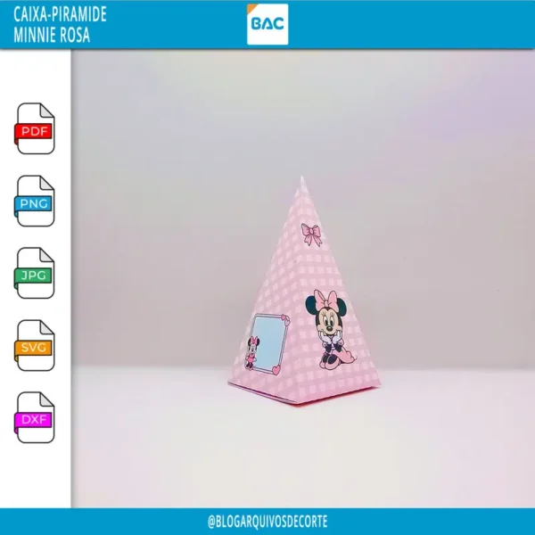 Caixa Pirâmide - Minnie Rosa - Arquivo de Corte