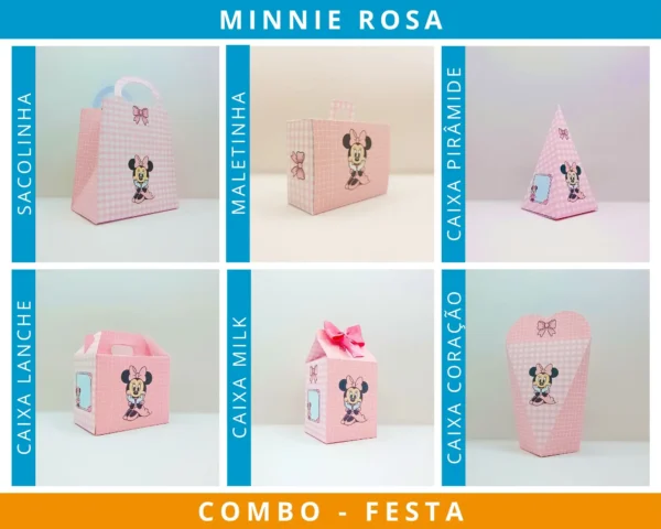 Combo Festa Minnie Rosa