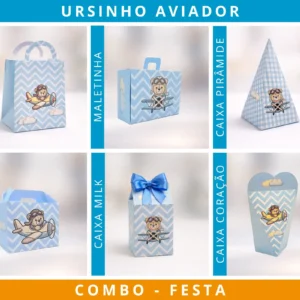 Combo Festa Ursinho Aviador
