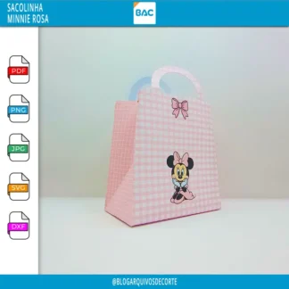Sacolinha - Minnie Rosa - Arquivo de Corte