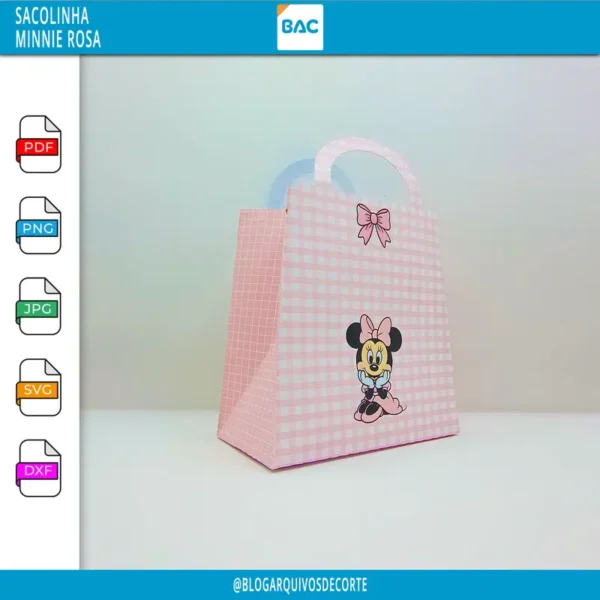 Sacolinha - Minnie Rosa - Arquivo de Corte