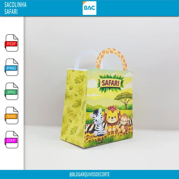 Sacolinha - Safari - Arquivo de Corte